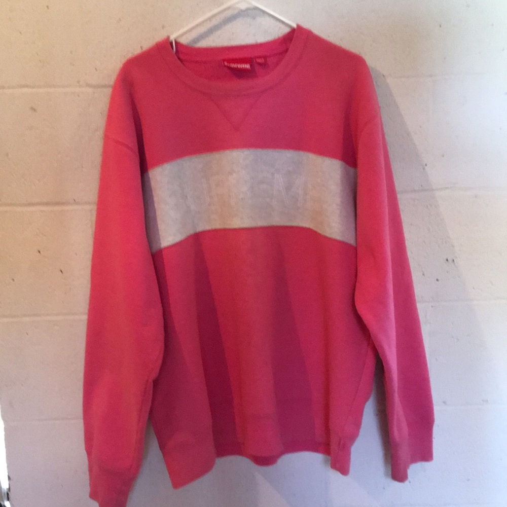 Supreme zig zag crew neck